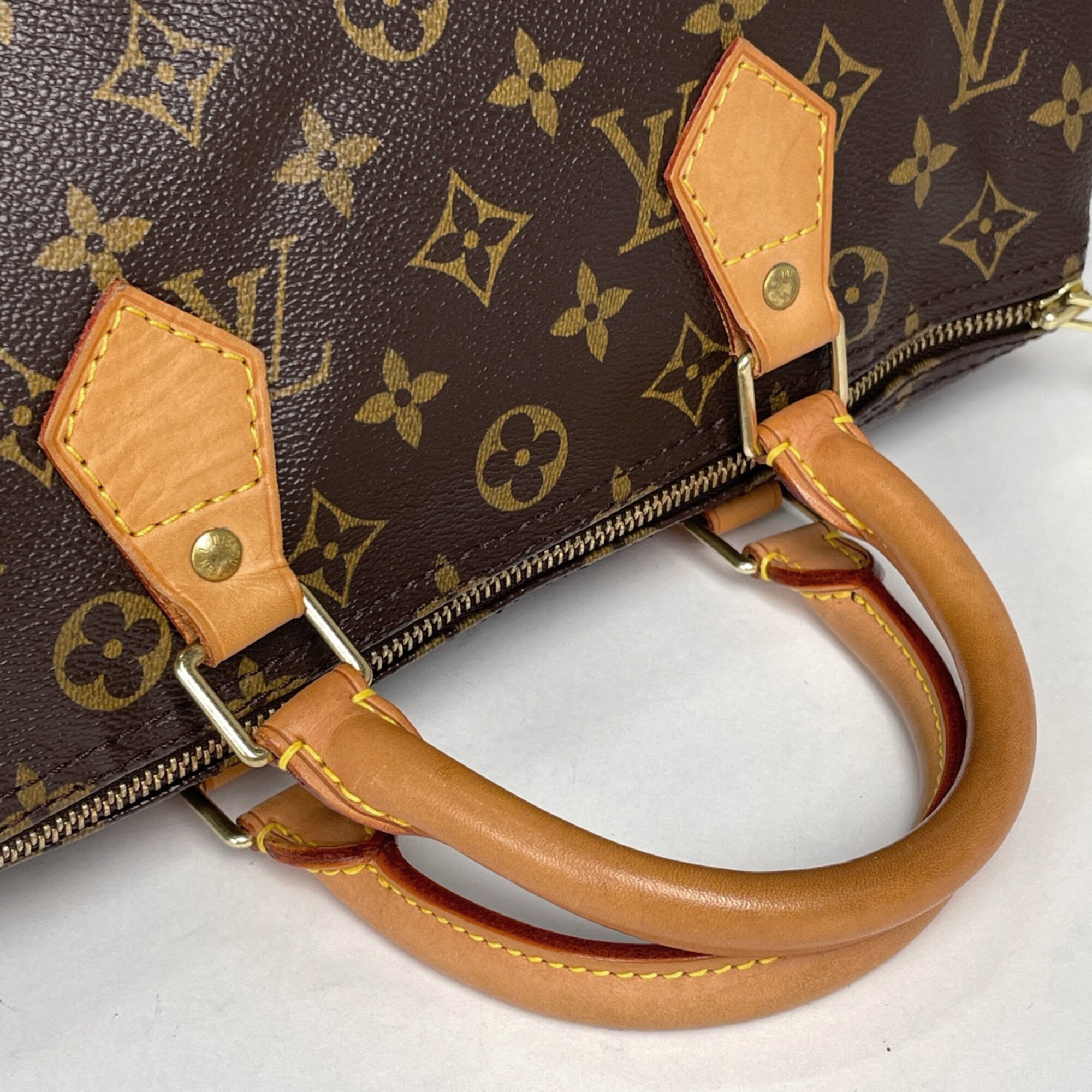 Louis Vuitton Brown Monogram Boston Bag Handbag (Pre-Owned)