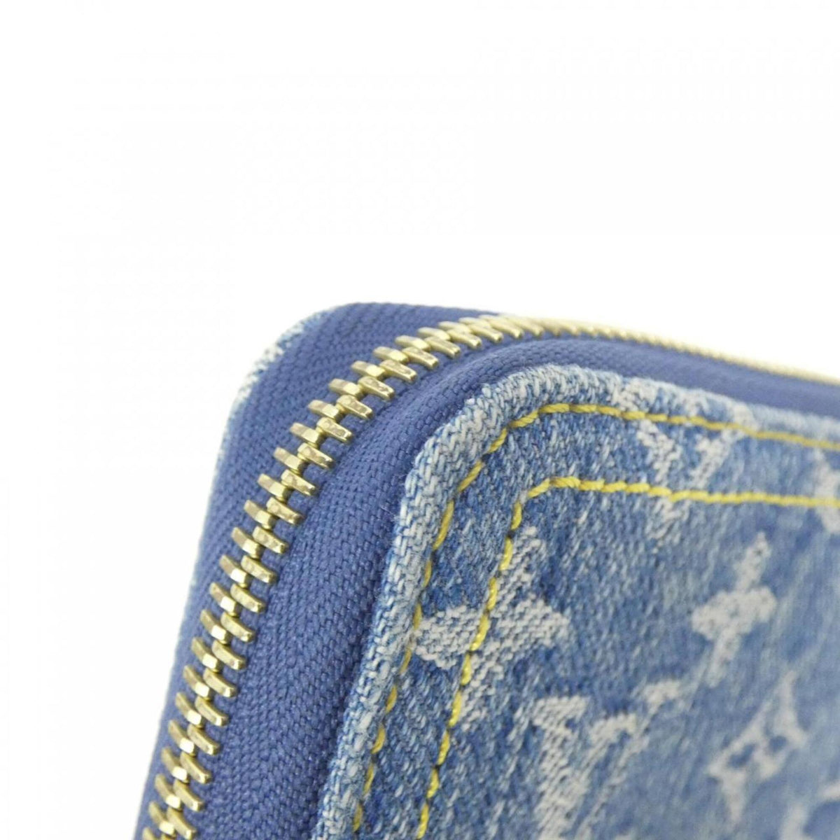 Louis Vuitton Blue Denim Canvas Long Wallet (Bi-Fold) (Pre-Owned)