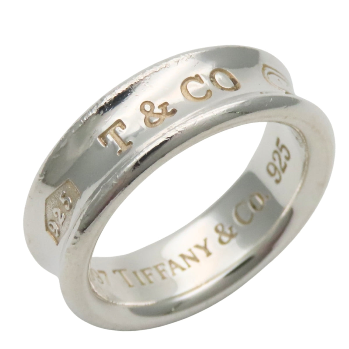 Tiffany Silver Silver 925 Band Ring (Pre-Owned)