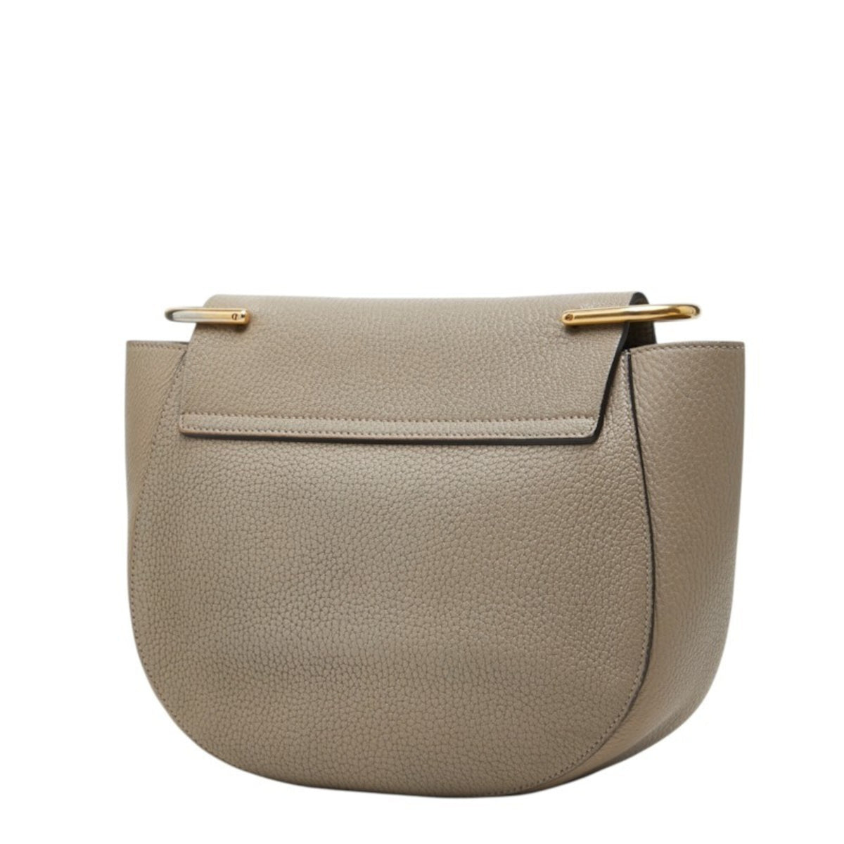 Chloé Drew Gray Leather Shoulder Bag (Pre-Owned)