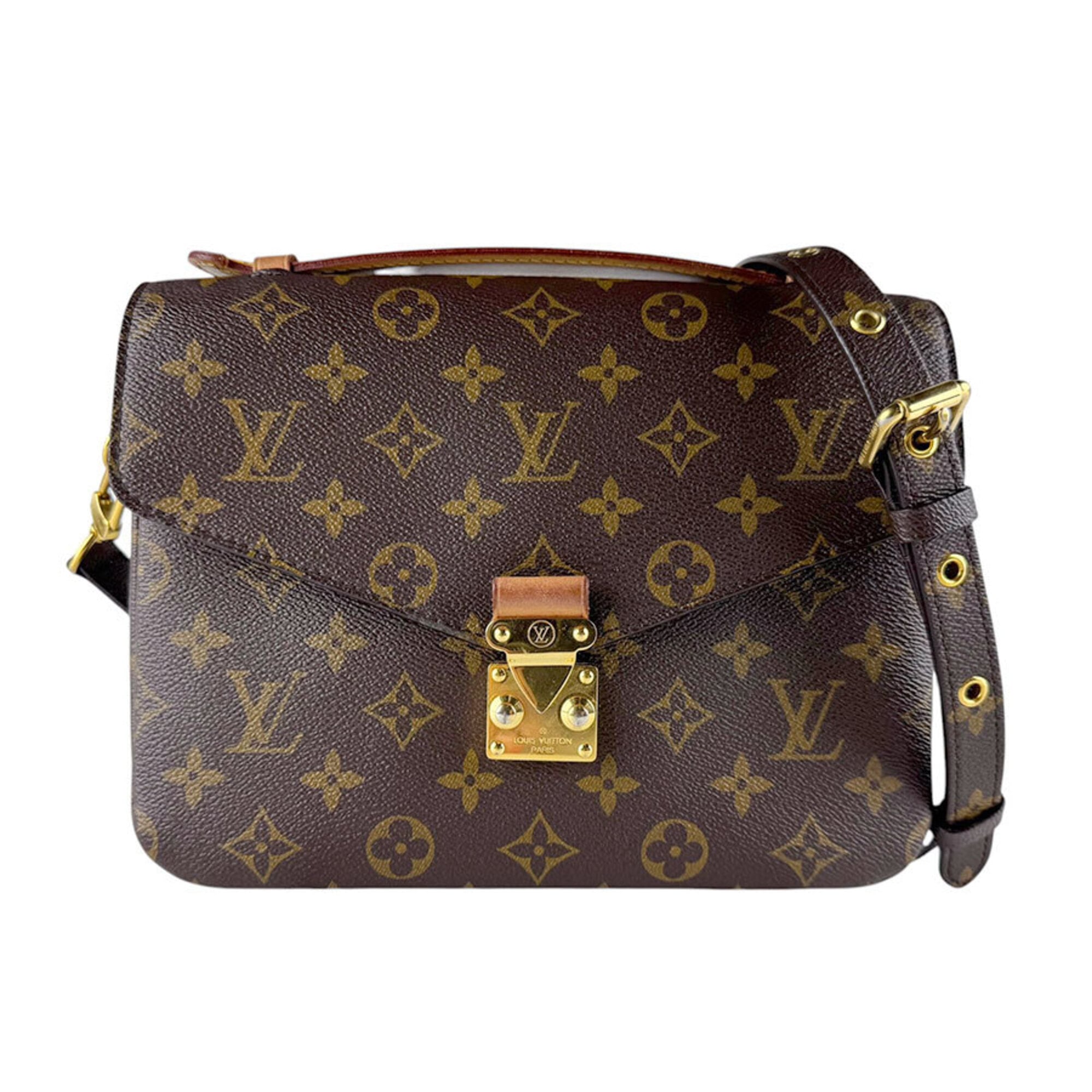 Louis Vuitton Brown Monogram Monogram Pochette Shoulder Bag (Pre-Owned)
