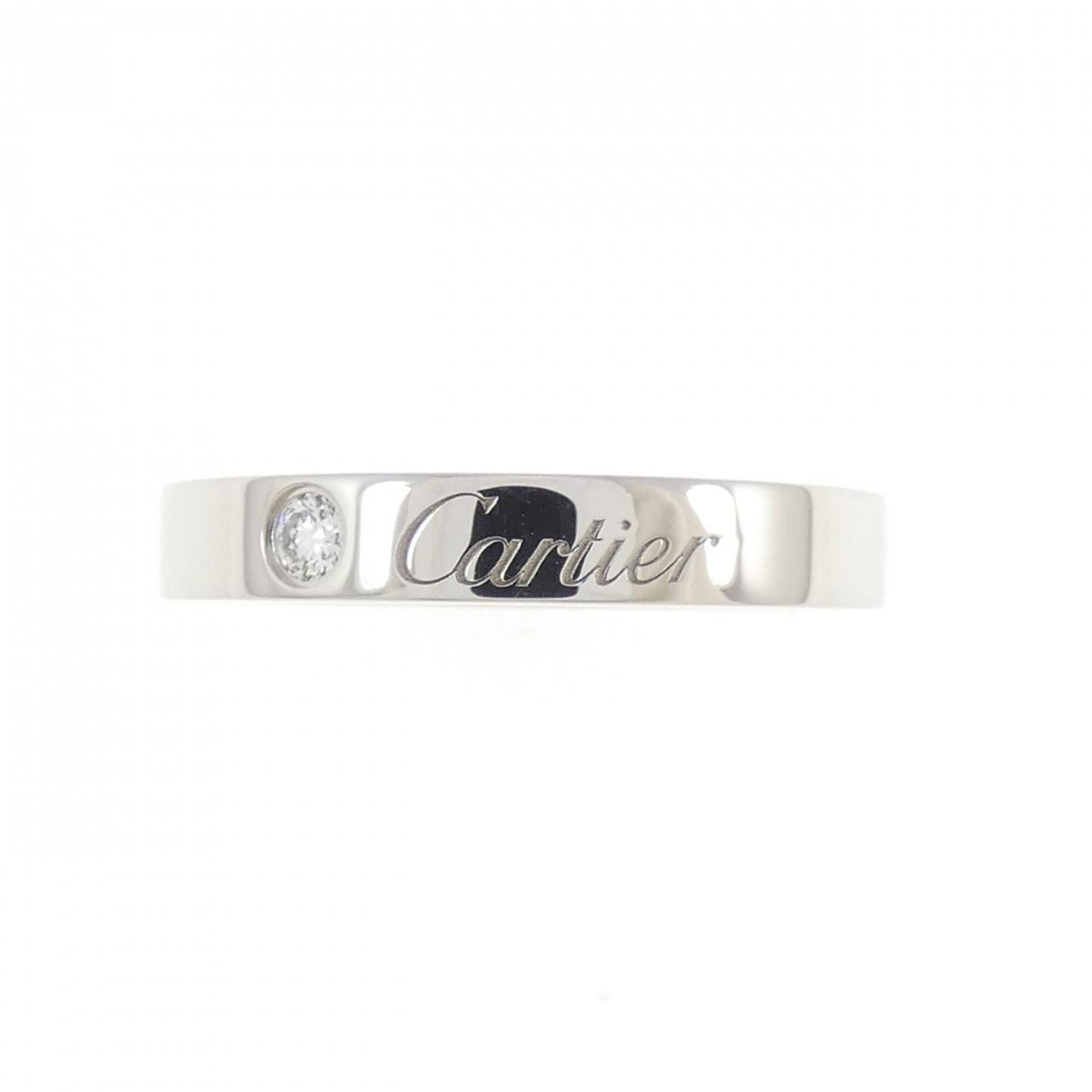 Cartier Platinum Platinum 950 Band Ring (Pre-Owned)
