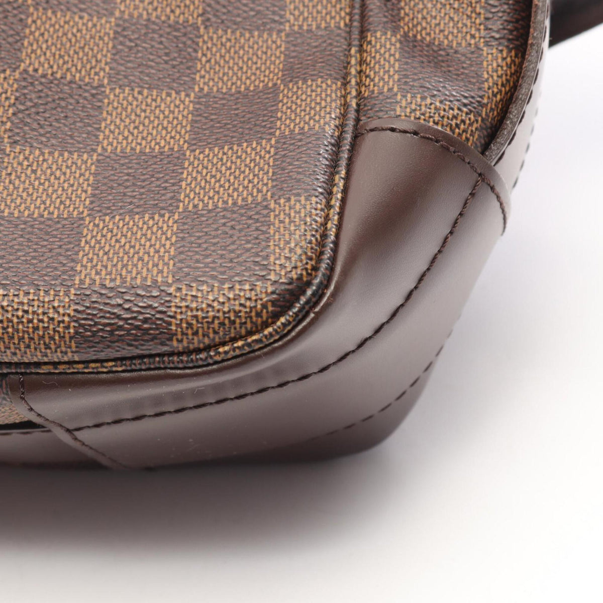 Louis Vuitton Brown Damier Canvas Coated Canvas Leather Handbag Shoulder Bag (Pre-Owned)