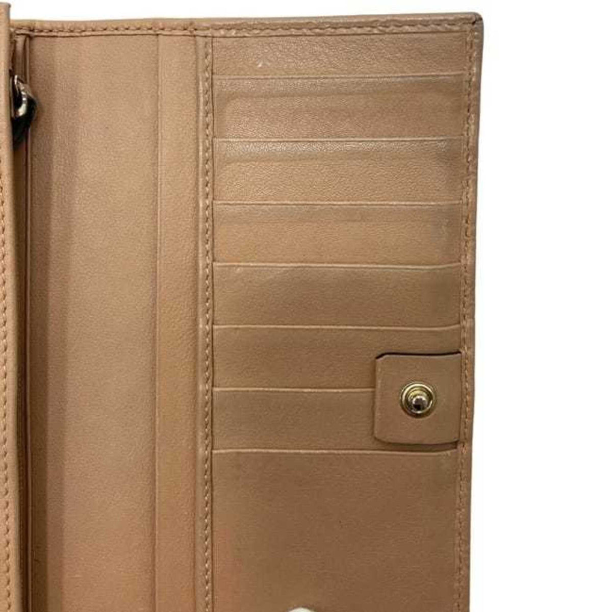 Gucci Microguccissima Beige Micro Gg Leather Long Wallet (Bi-Fold) (Pre-Owned)