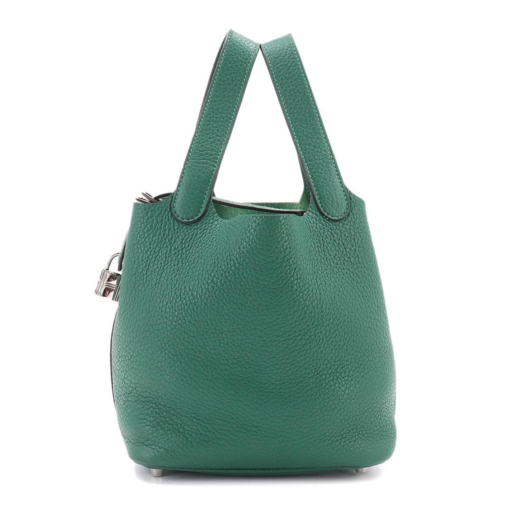 Piko Green Leather Handbag (Pre-Owned)