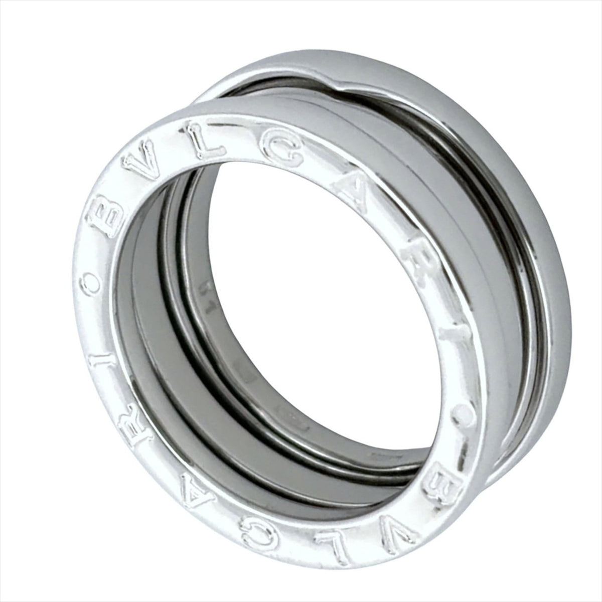 Bvlgari White Gold White Gold (18K) Band Ring (Pre-Owned)