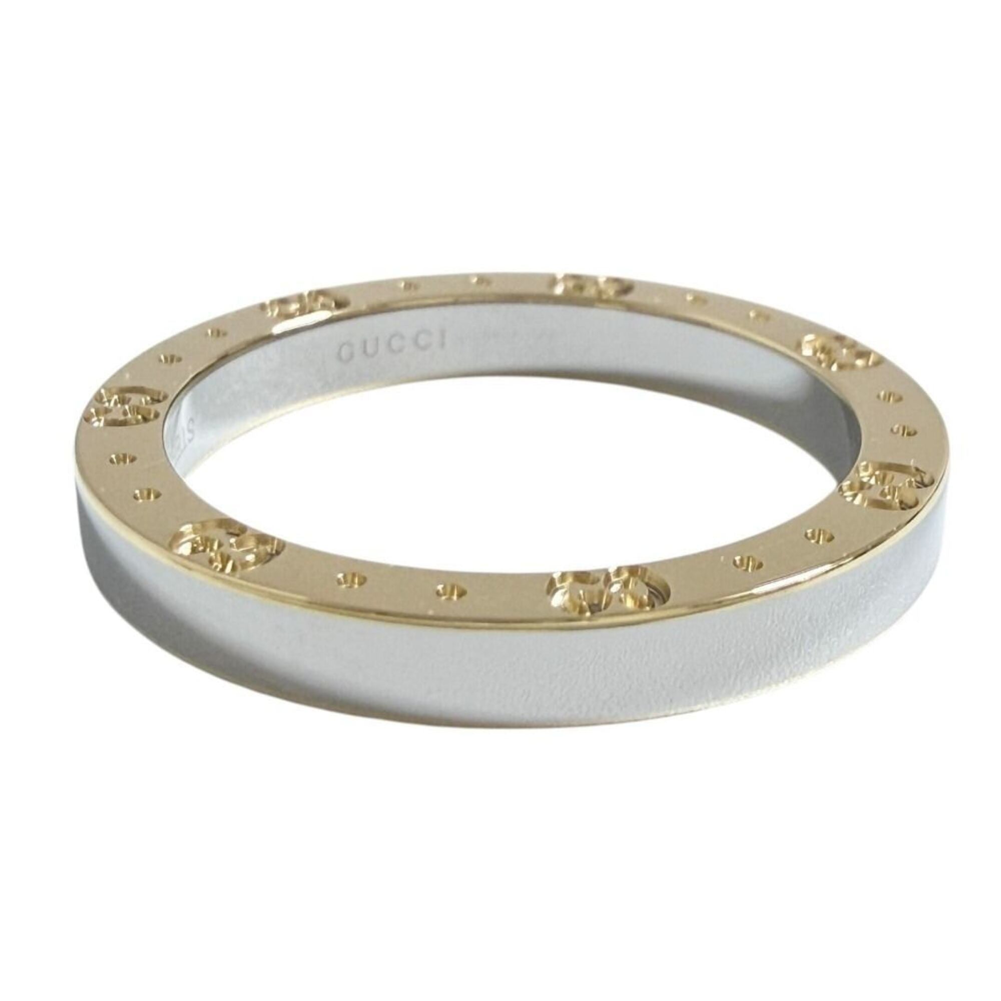 Gucci Yellow Gold Yellow Gold (18K) Stainless Steel Band Ring (Pre-Owned)