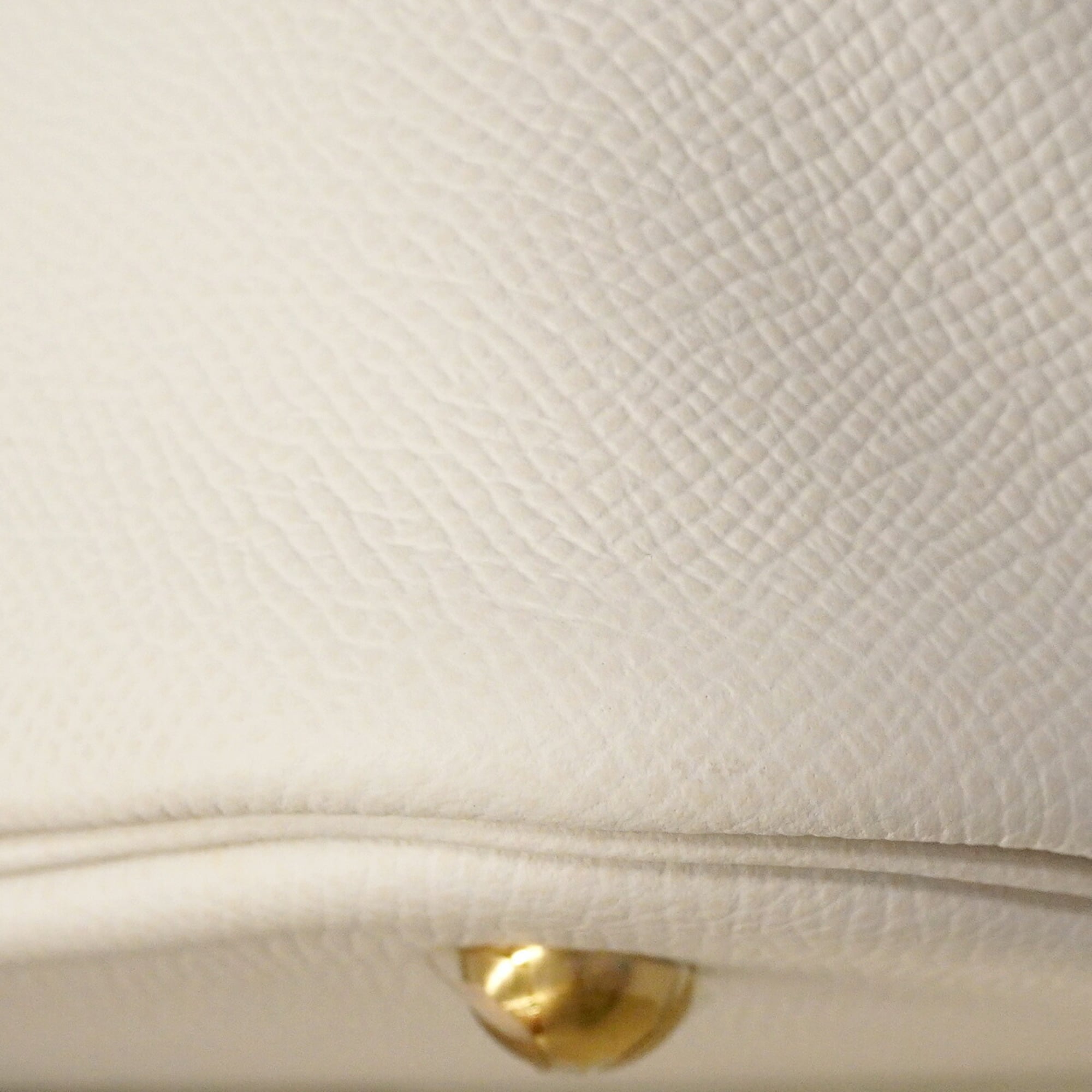 Hermes White Epsom Leather Handbag (Pre-Owned)