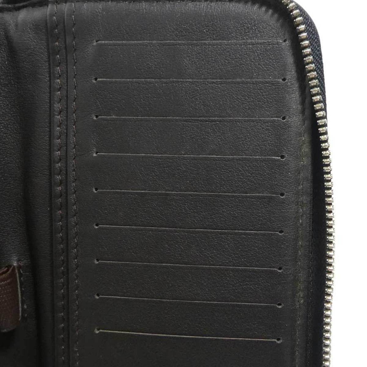 Louis Vuitton Noir Canvas Long Wallet (Bi-Fold) (Pre-Owned)