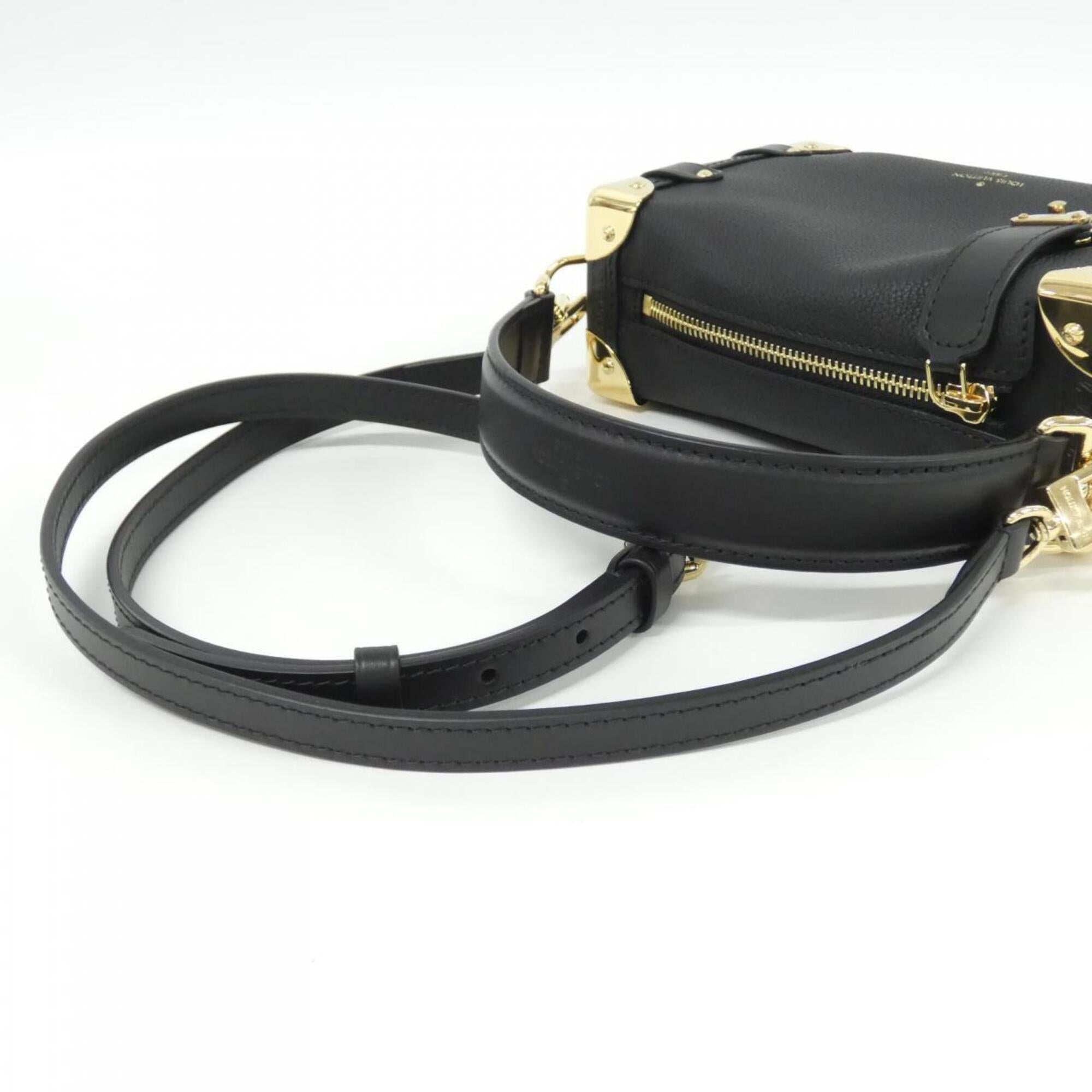 Louis Vuitton Black Leather Shoulder Bag (Pre-Owned)