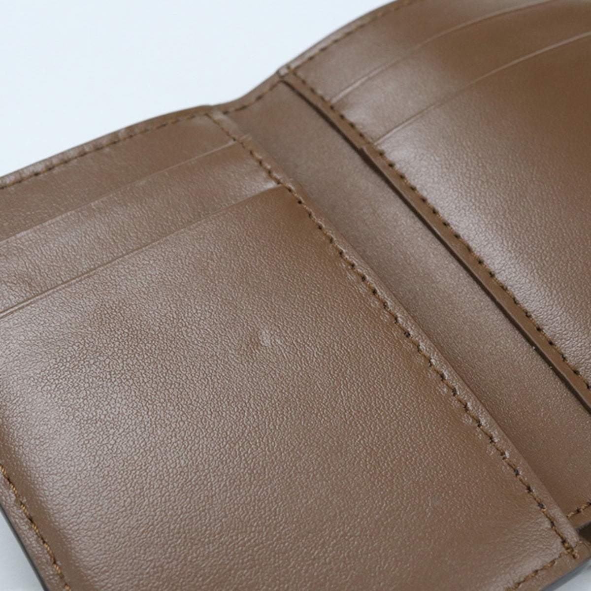 Fendi Brown Leather Wallet (Tri-Fold) (Pre-Owned)