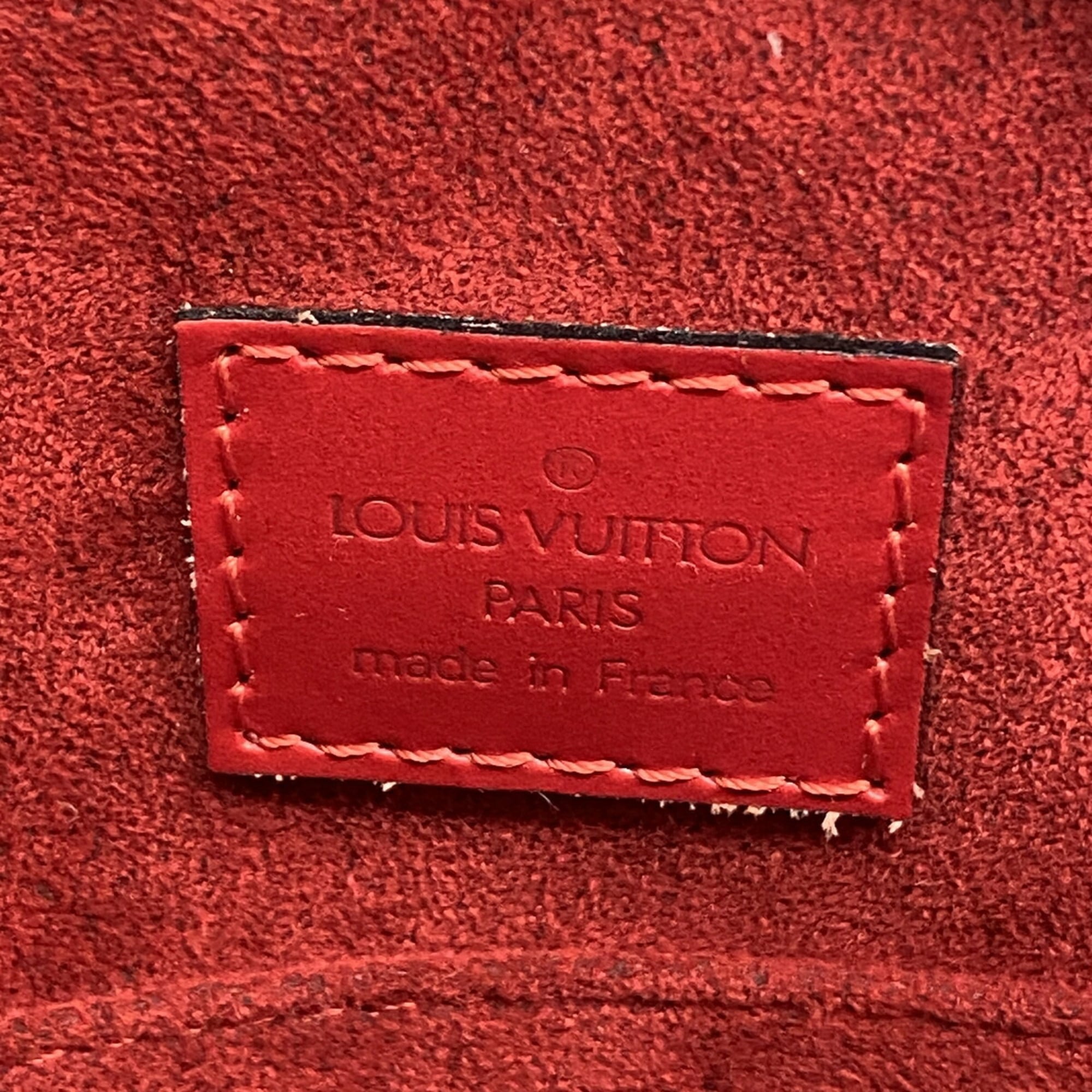 Louis Vuitton Castilian Red Handbag (Pre-Owned)