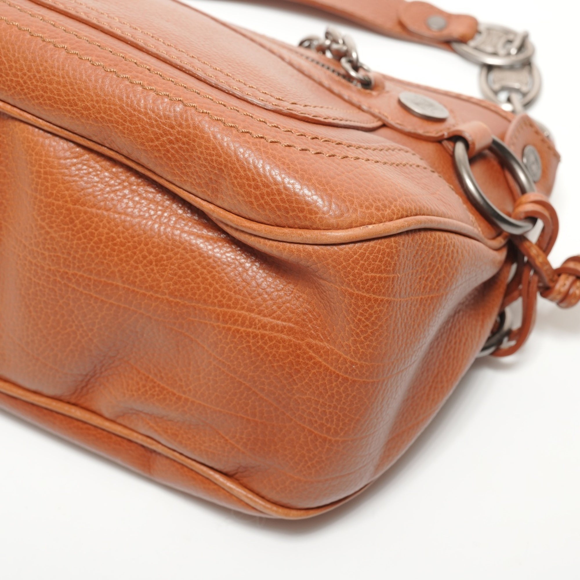 Celine Boogie Brown Leather Shoulder Bag (Pre-Owned)