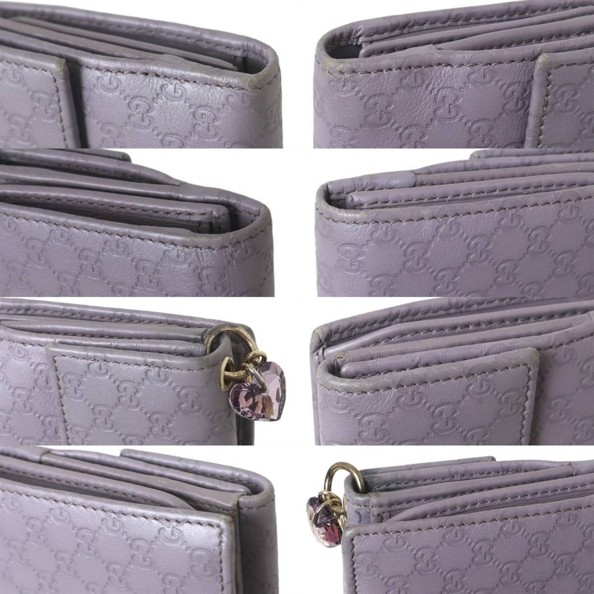 Gucci Purple Gray Long Wallet (Bi-Fold) (Pre-Owned)