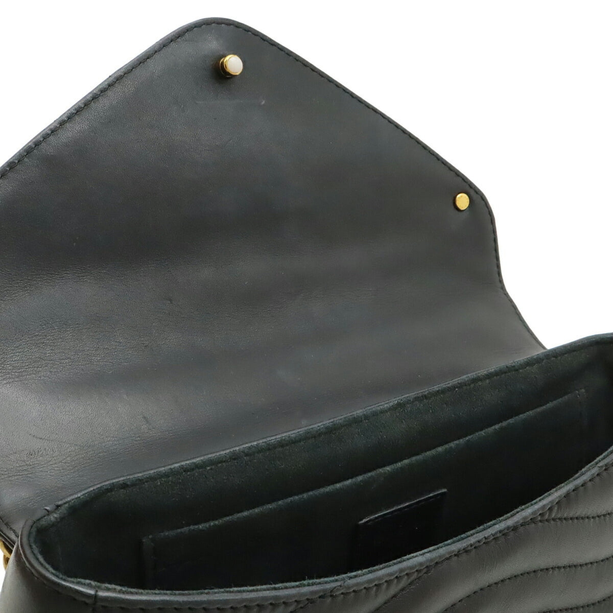 Louis Vuitton Noir Leather Shoulder Bag (Pre-Owned)
