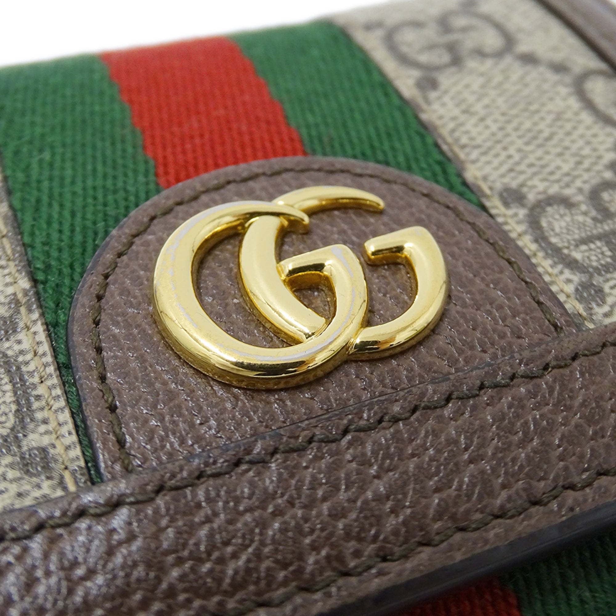Gucci Beige Brown Gg Supreme Wallet (Bi-Fold) (Pre-Owned)
