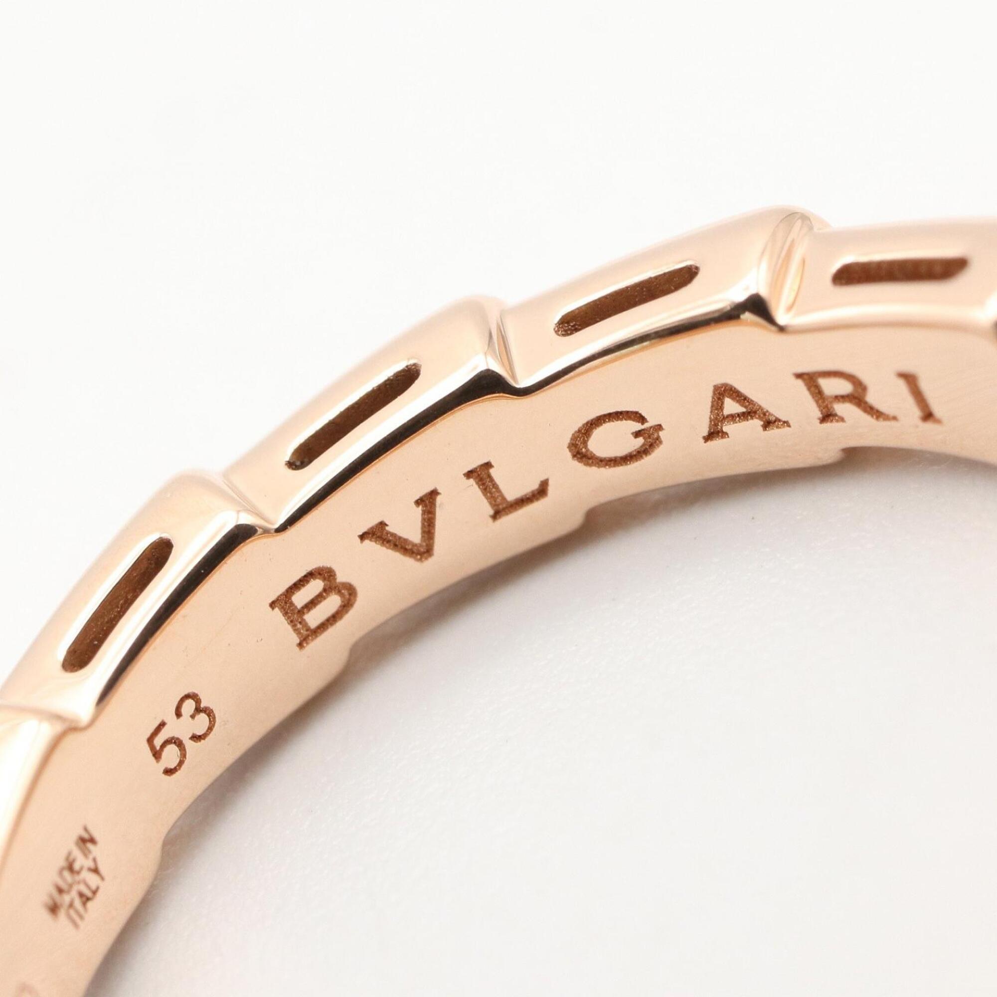 Bvlgari Gold Pink Gold (18K) Band Ring (Pre-Owned)