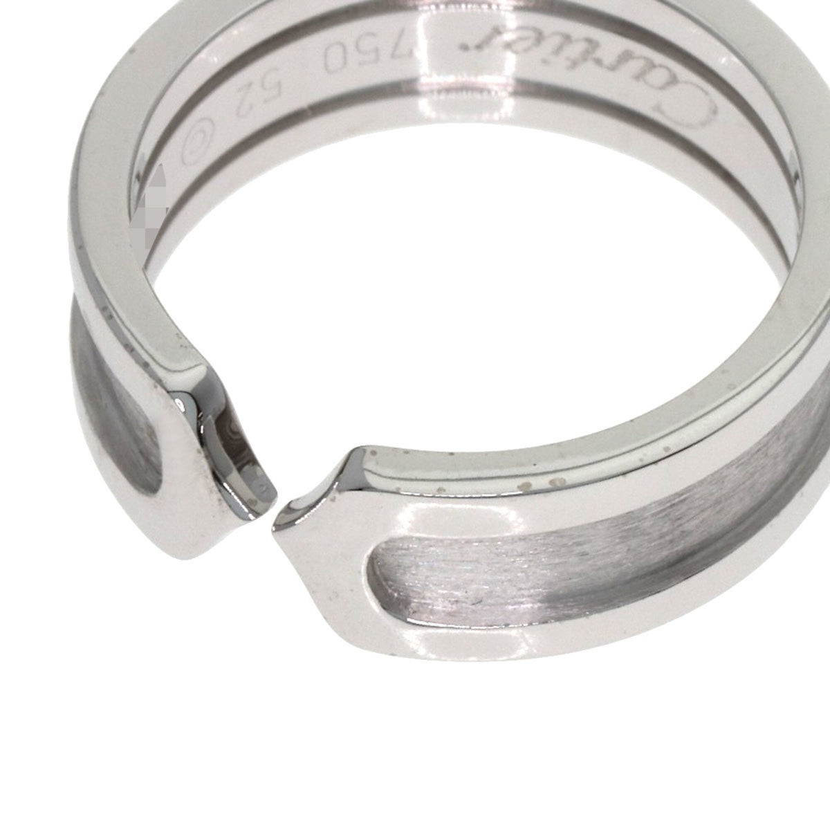 Cartier C2 White Gold (18K) Band Ring (Pre-Owned)