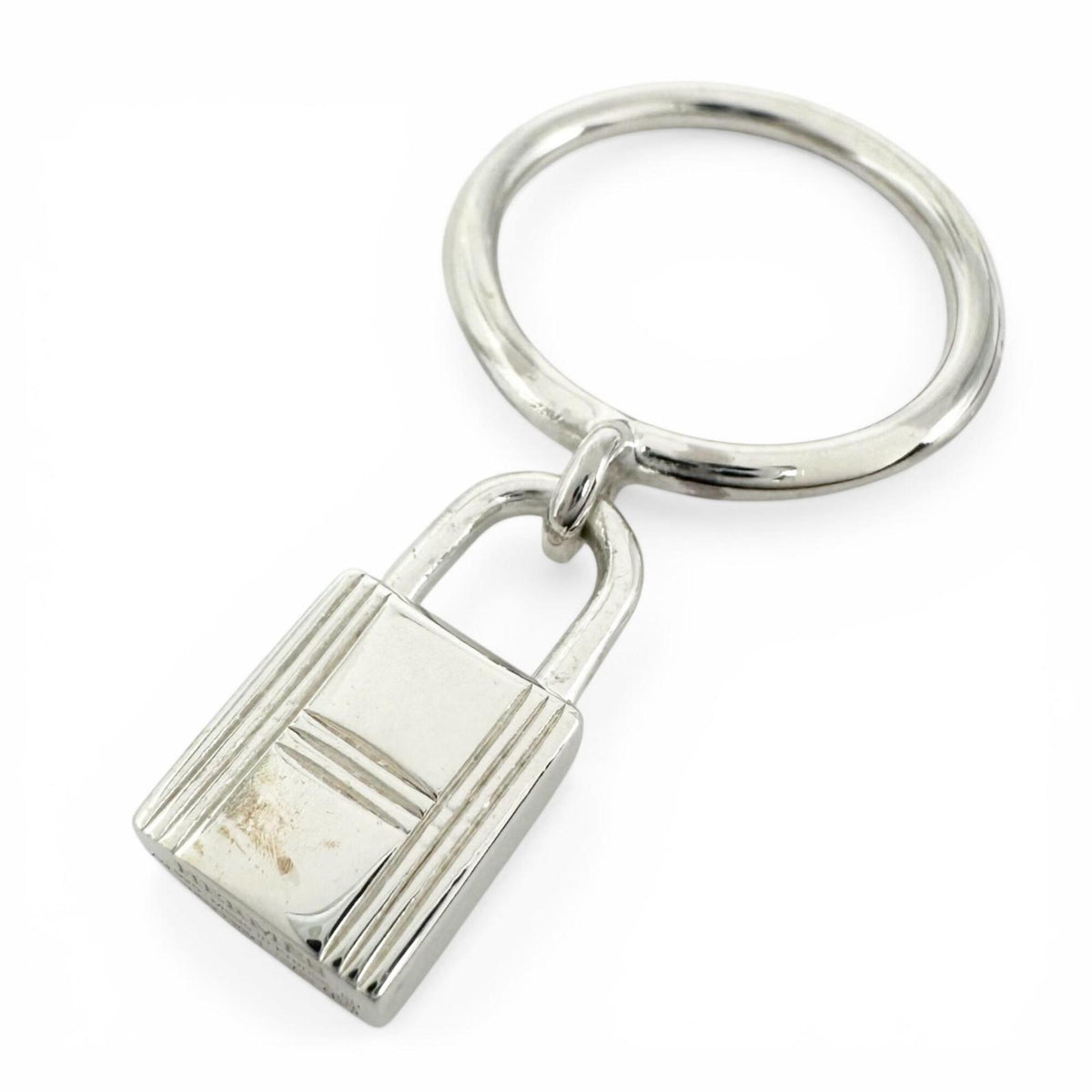 Hermes Silver Silver 925 Band Ring (Pre-Owned)