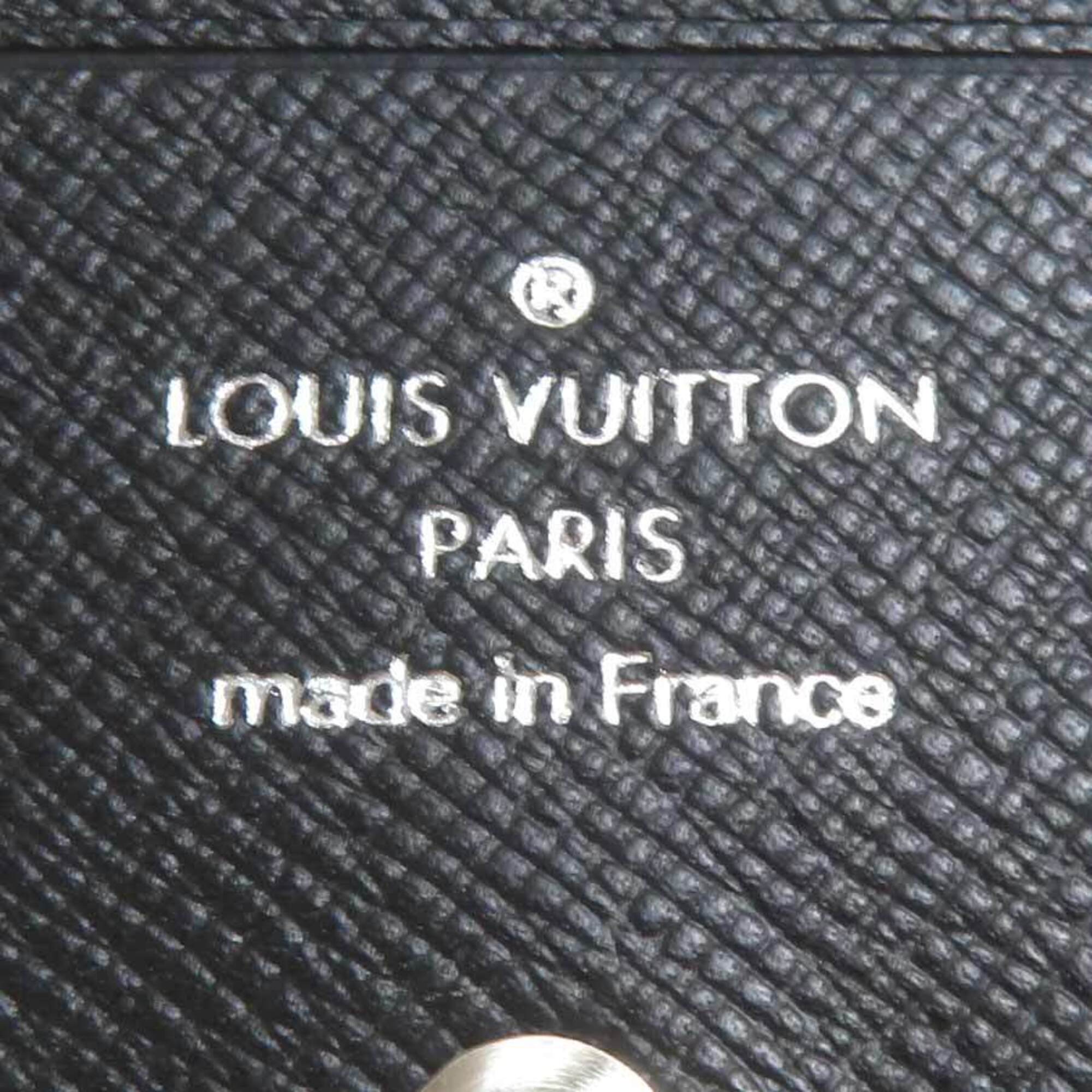 Louis Vuitton Black Taiga Leather Wallet (Bi-Fold) (Pre-Owned)