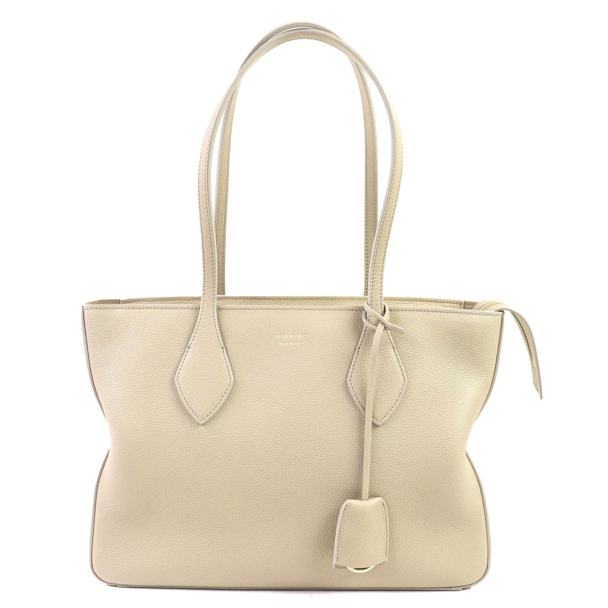 Salvatore Ferragamo Light Beige Leather Tote Bag (Pre-Owned)