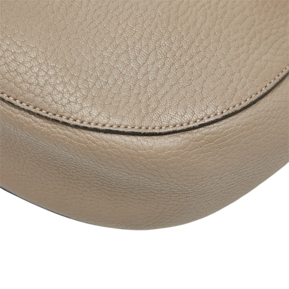 Chloé Drew Gray Leather Shoulder Bag (Pre-Owned)