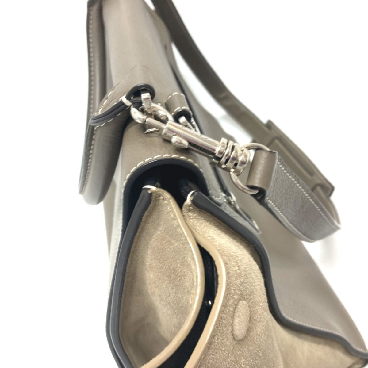 Celine Trapeze Brown Leather Handbag (Pre-Owned)