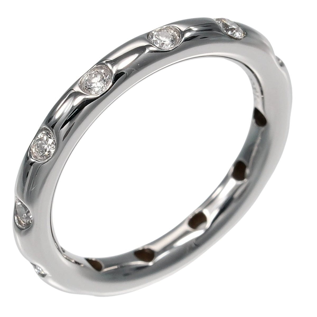Tiffany Silver Platinum 950 Band Ring (Pre-Owned)