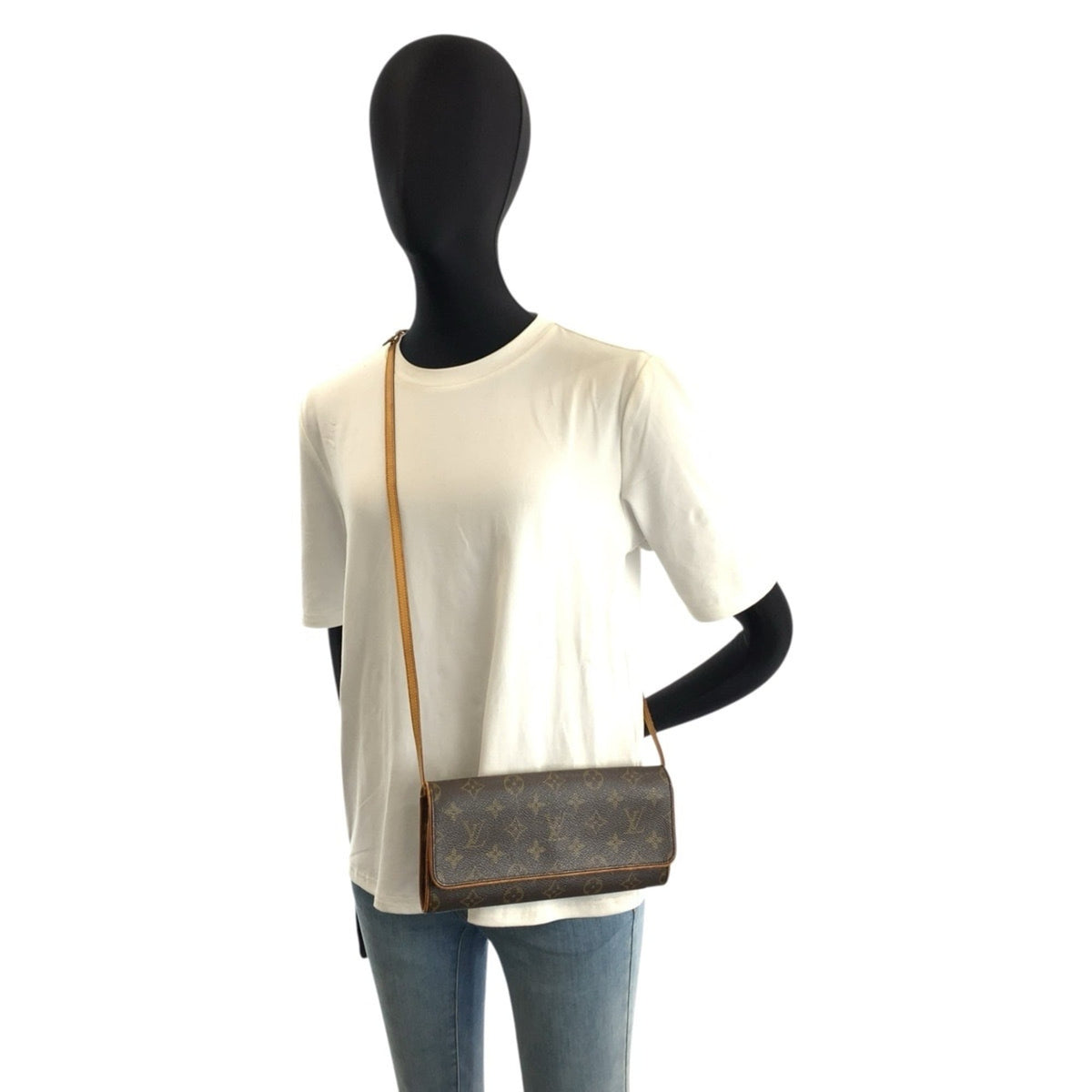 Louis Vuitton Monogram Brown Pvc Leather Pochette Shoulder Bag (Pre-Owned)
