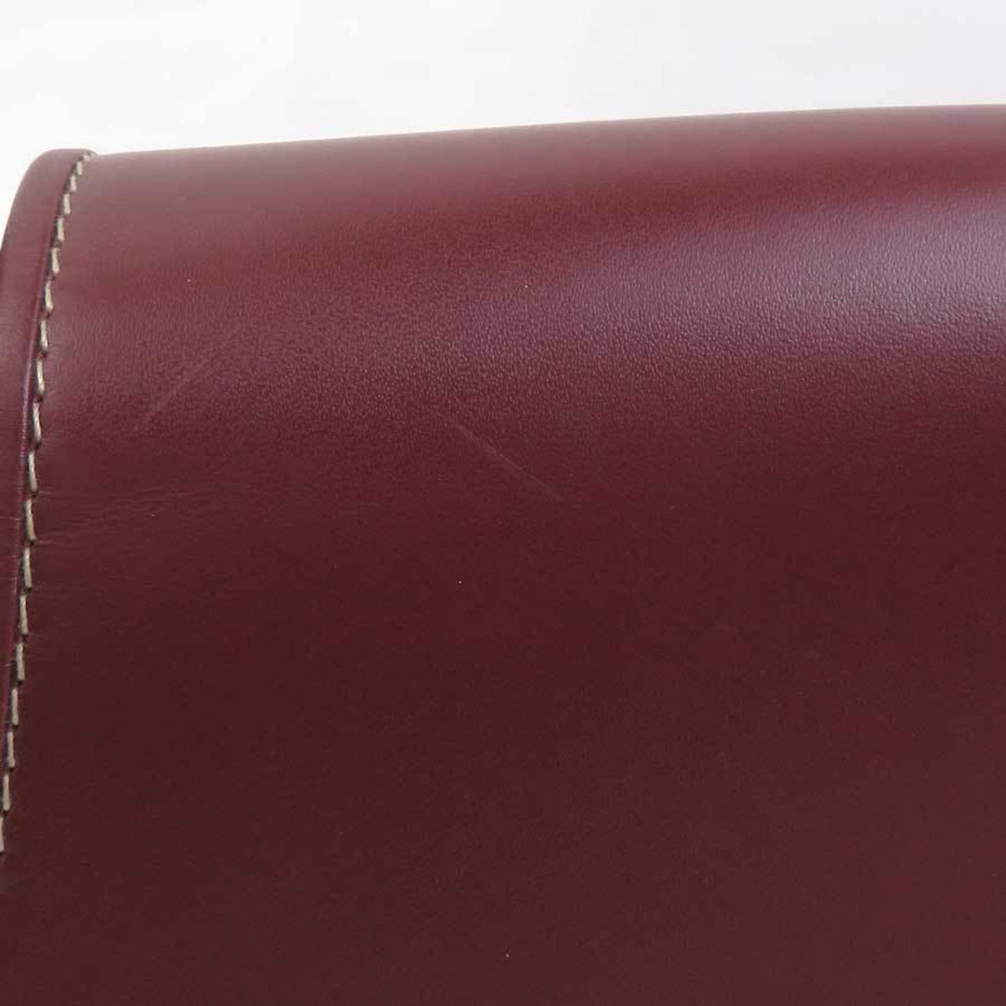 Cartier Must Bordeaux Leather Shoulder Bag (Pre-Owned)