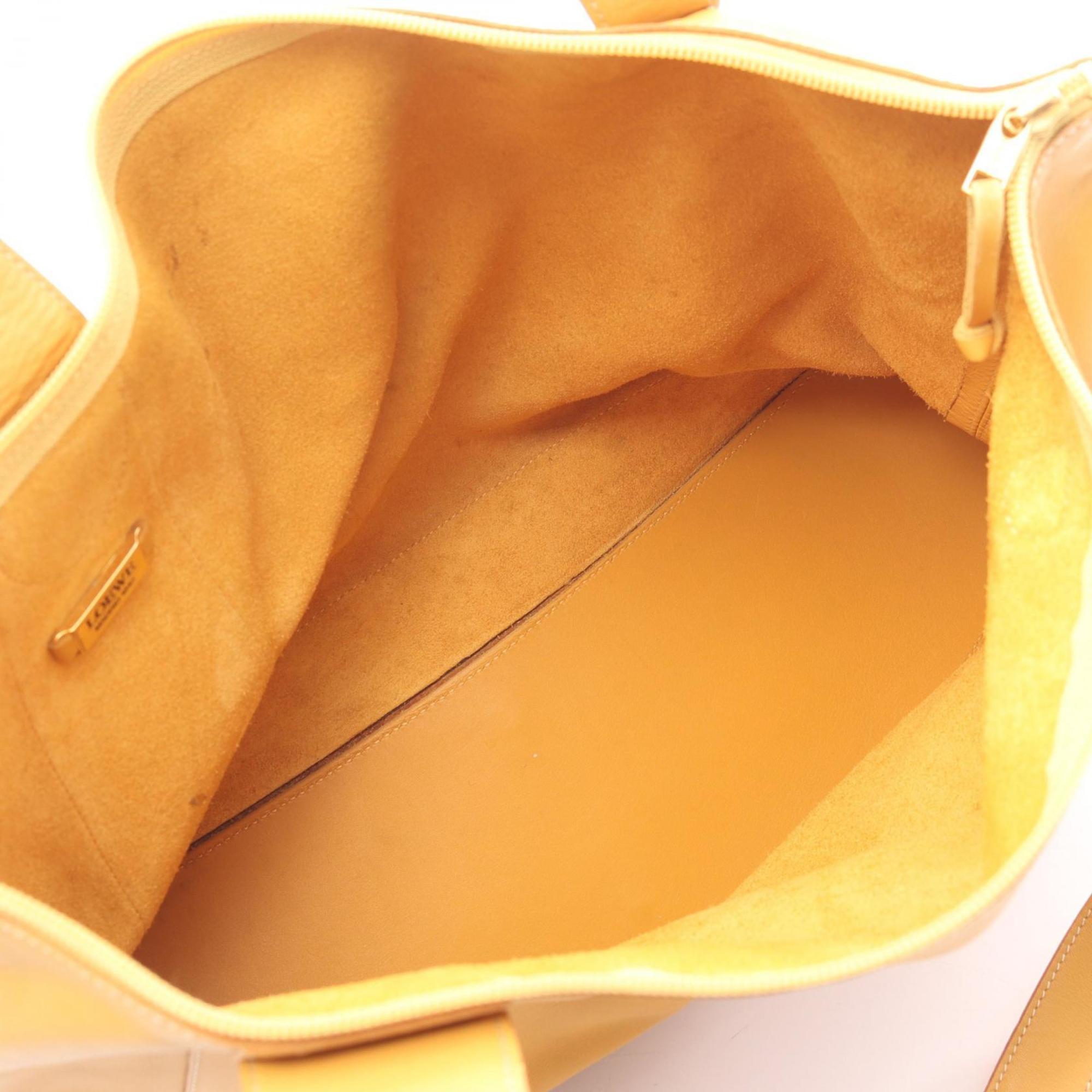 Loewe Yellow Leather Handbag Tote Bag (Pre-Owned)