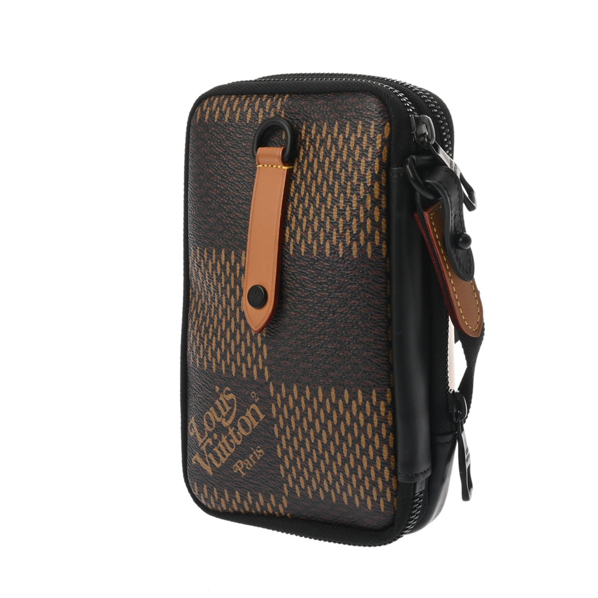 Louis Vuitton Brown Damier Canvas Pouch Shoulder Bag (Pre-Owned)