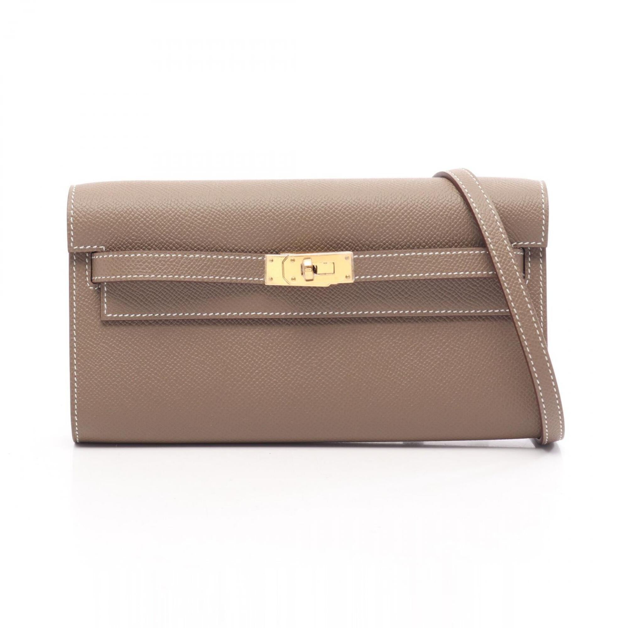 Hermes Etoupe Gray Gray Epsom Leather Handbag Shoulder Bag (Pre-Owned)