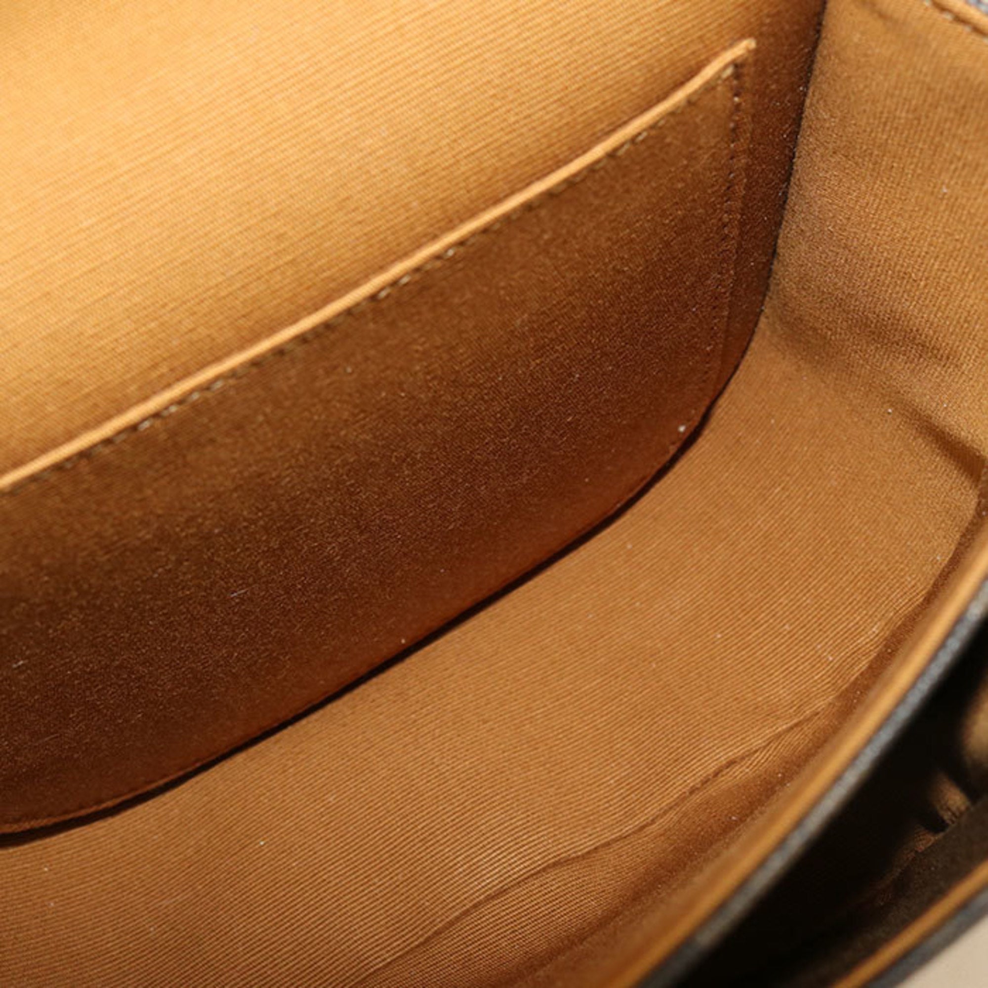Celine Brown Pvc Shoulder Bag (Pre-Owned)