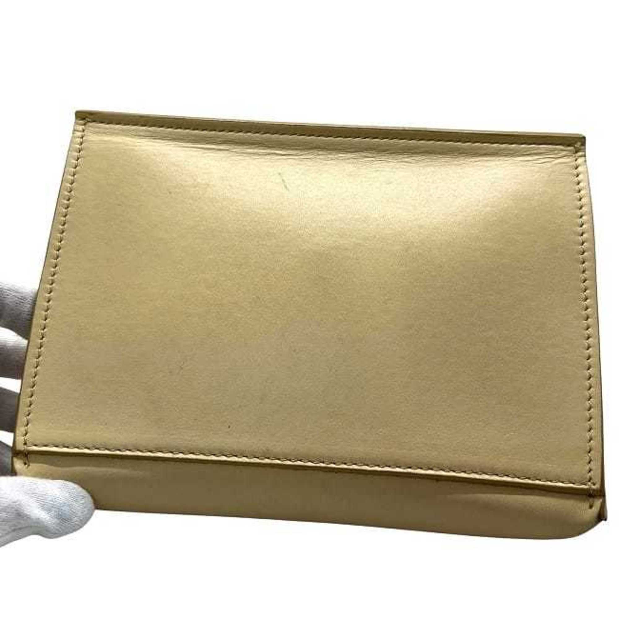 Celine Beige Leather Pouch (Pre-Owned)