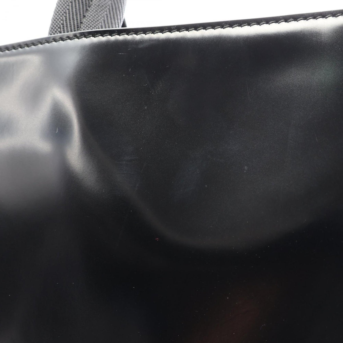 Prada Black Leather Handbag Tote Bag (Pre-Owned)