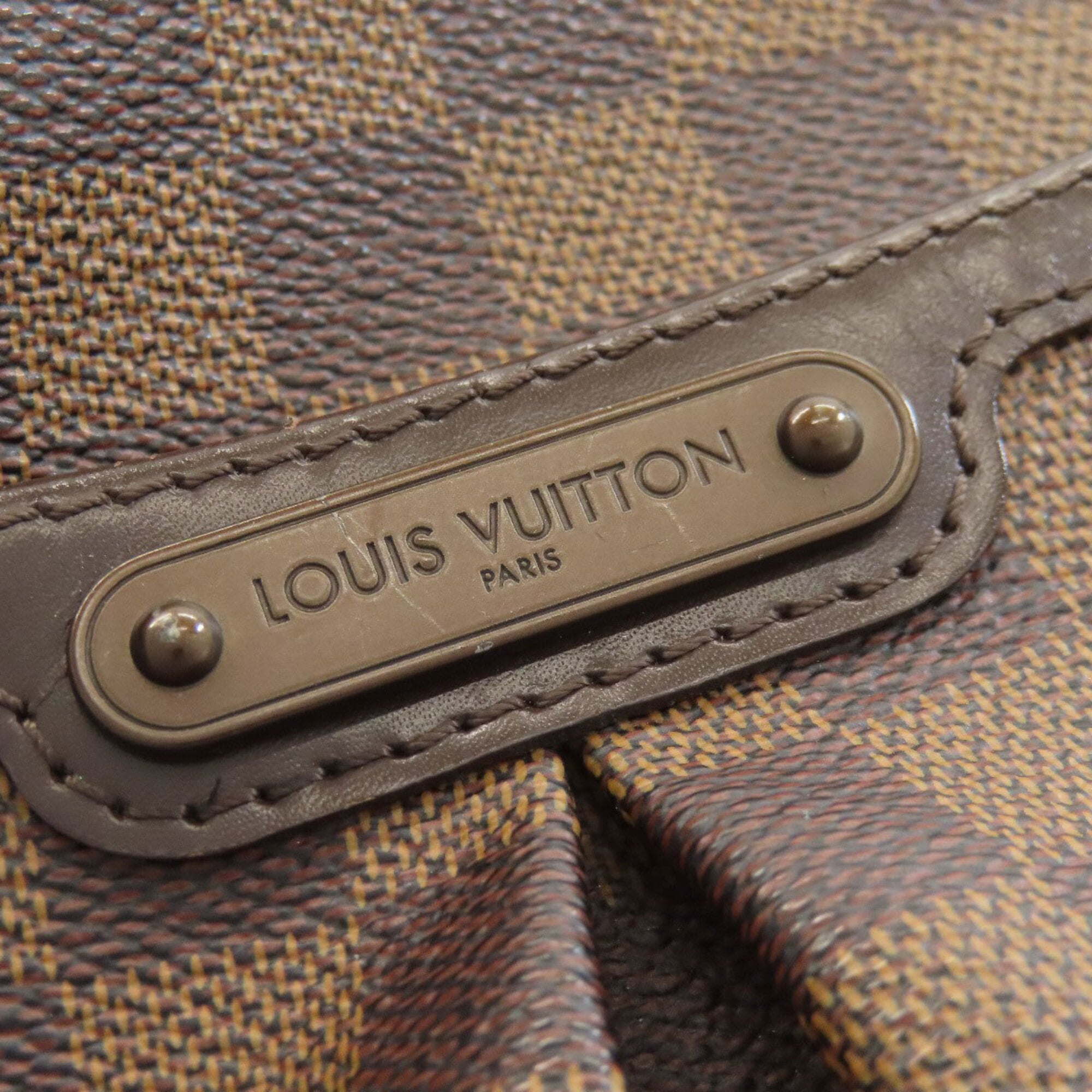 Louis Vuitton Damier Canvas Ebene Damier Canvas Shoulder Bag (Pre-Owned)