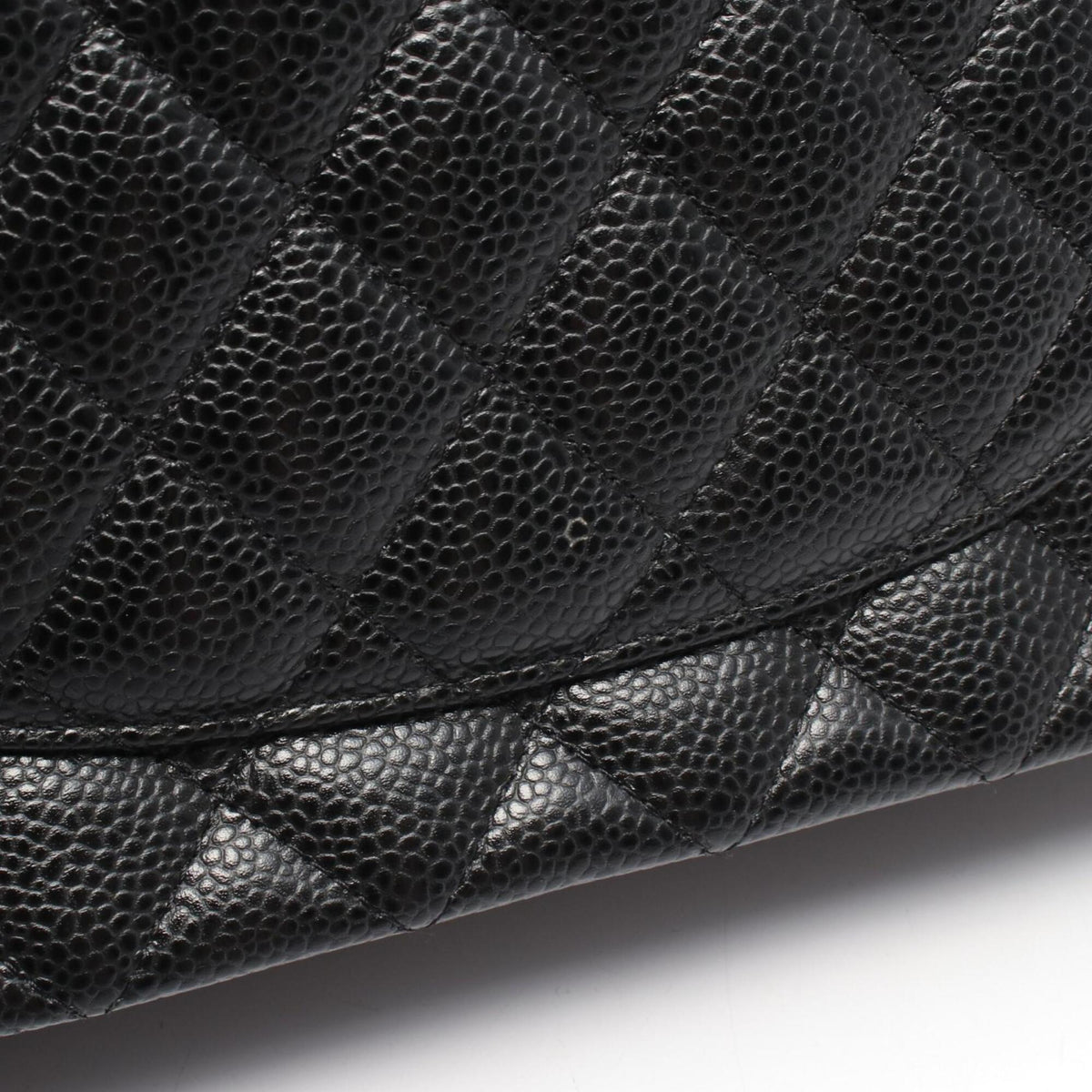 Chanel Black Grained Calfskin Handbag Shoulder Bag (Pre-Owned)