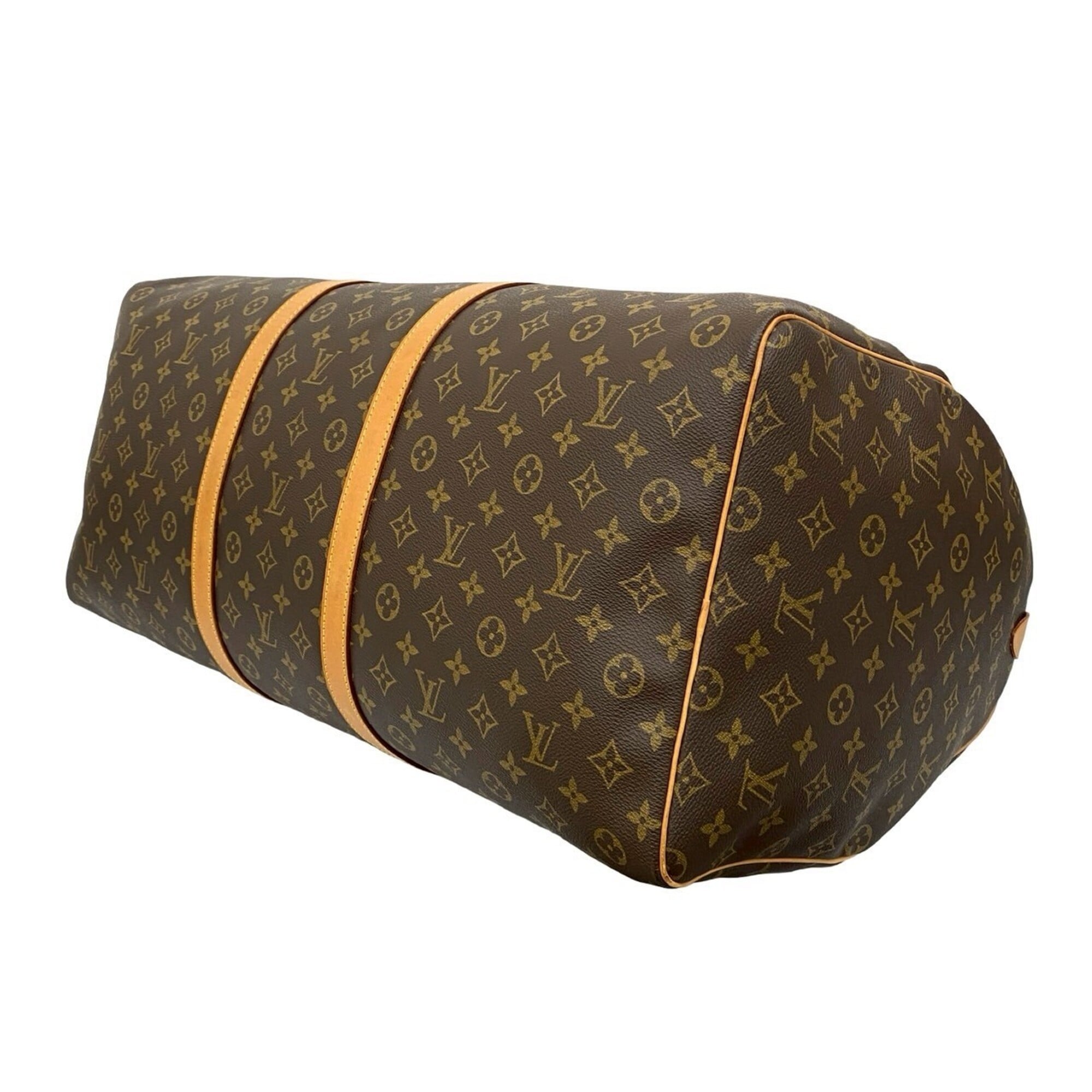 Louis Vuitton Brown Leather Pvc Boston Bag Handbag (Pre-Owned)