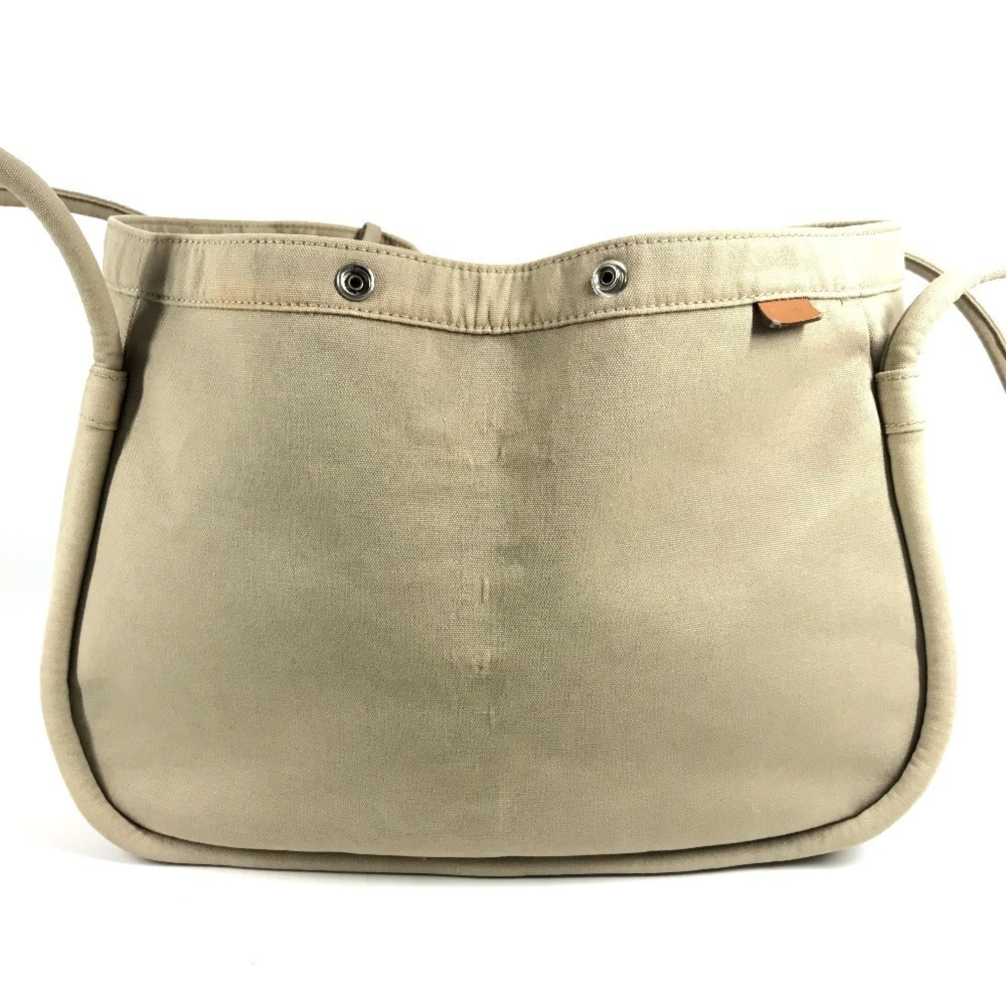 Hermes Beige Handbag Pouch Tote Bag (Pre-Owned)