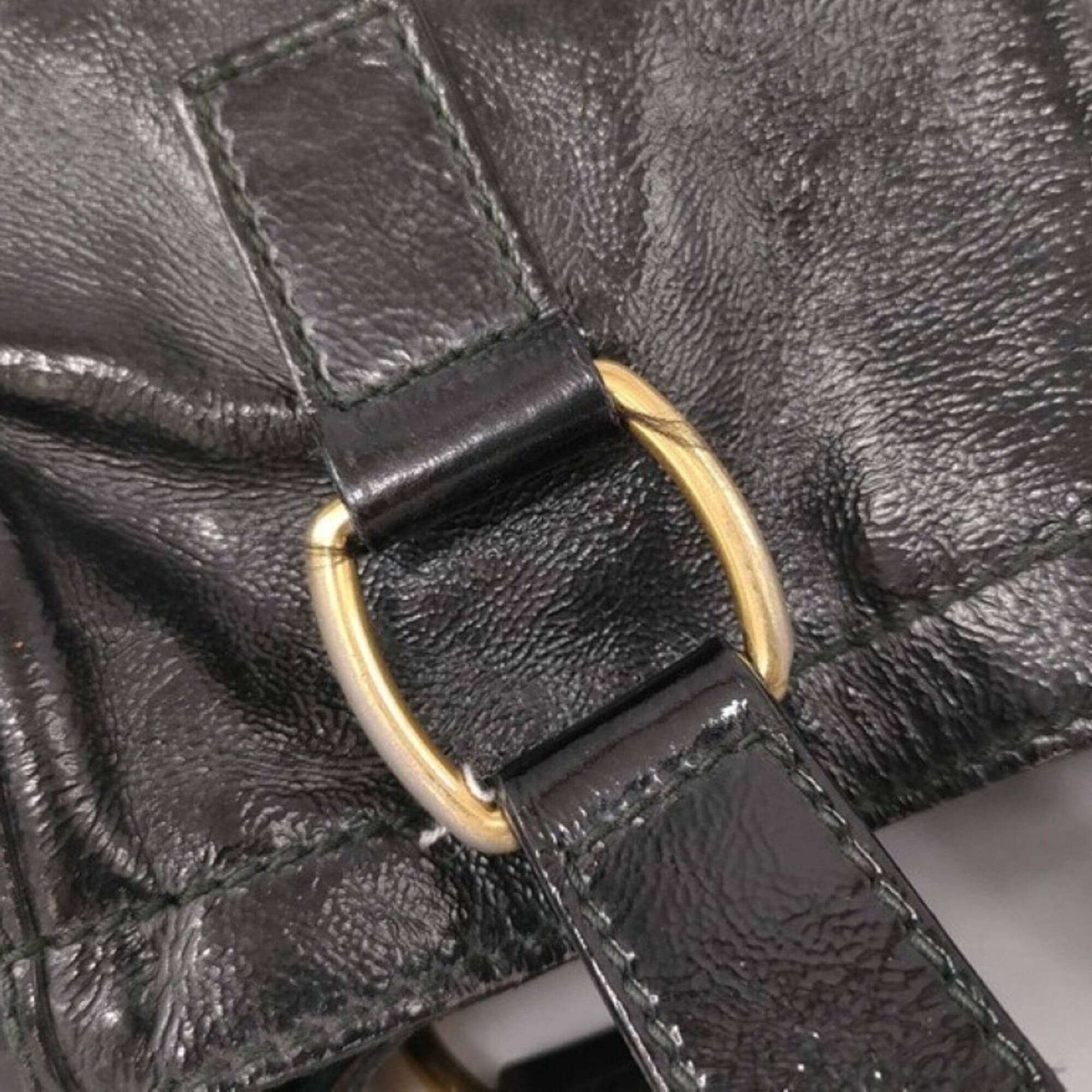 Yves Saint Laurent Black Patent Leather Tote Bag (Pre-Owned)