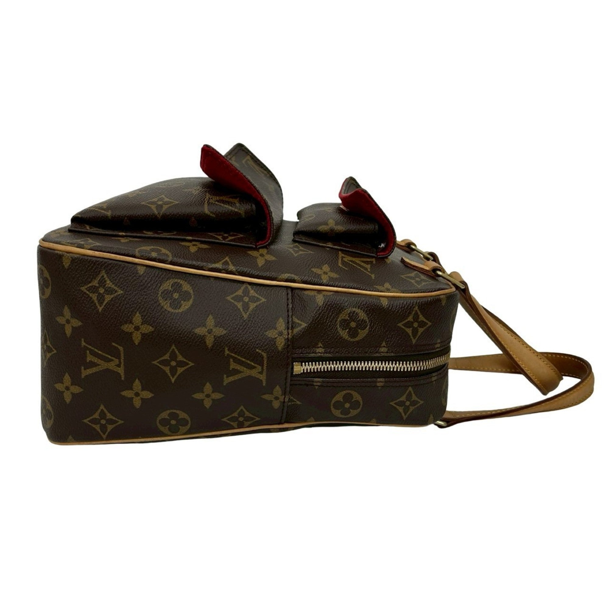 Louis Vuitton Brown Leather Pvc Boston Bag Handbag (Pre-Owned)