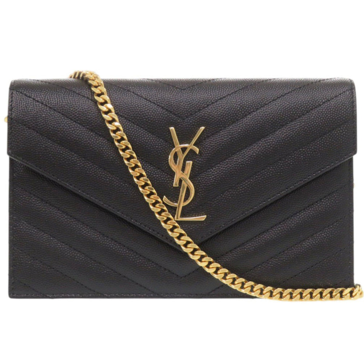 Yves Saint Laurent Black Leather Shoulder Bag (Pre-Owned)