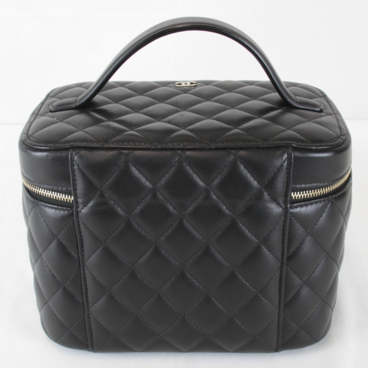 Chanel Black Leather Vanity Bag (Pre-Owned)