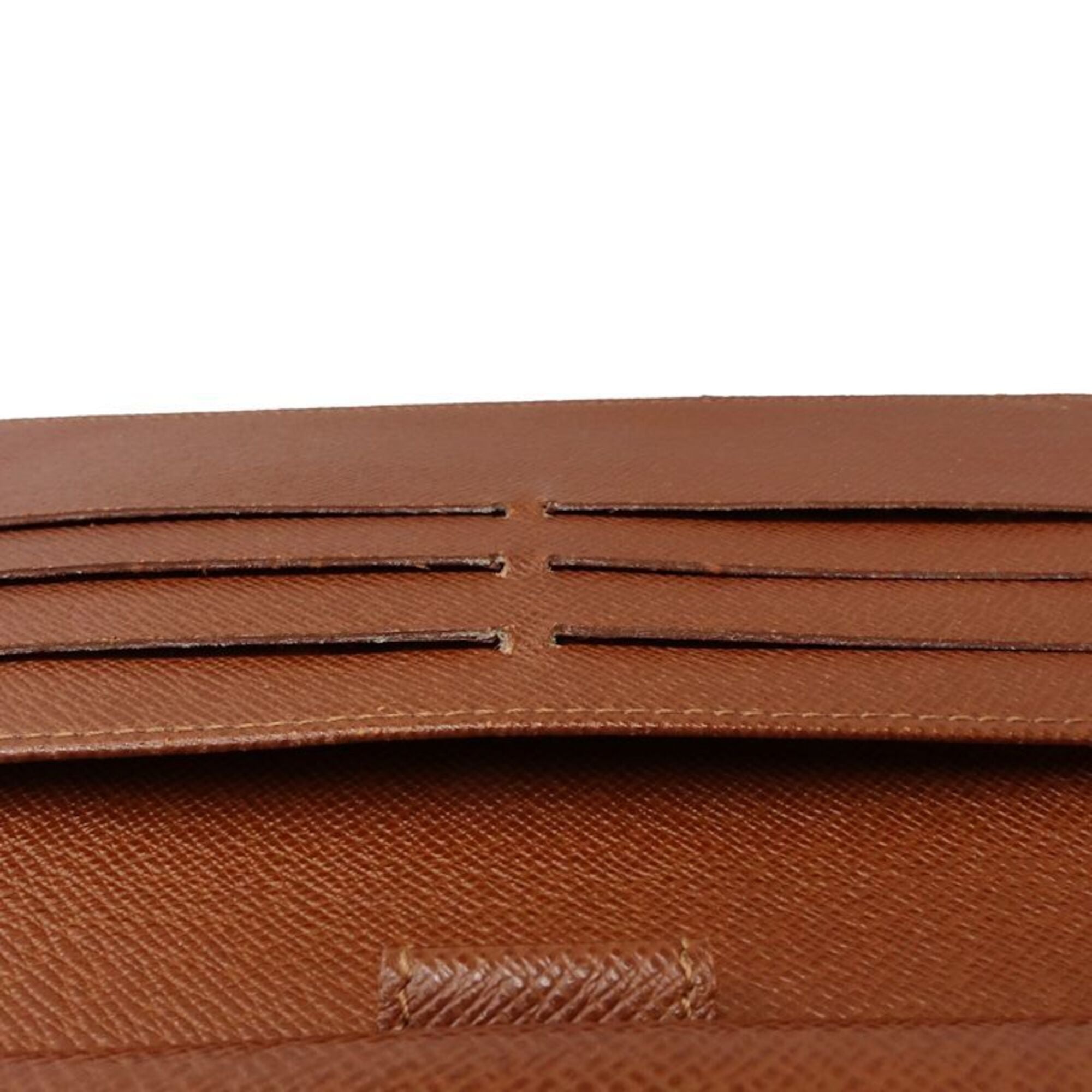 Louis Vuitton Brown Canvas Long Wallet (Bi-Fold) (Pre-Owned)