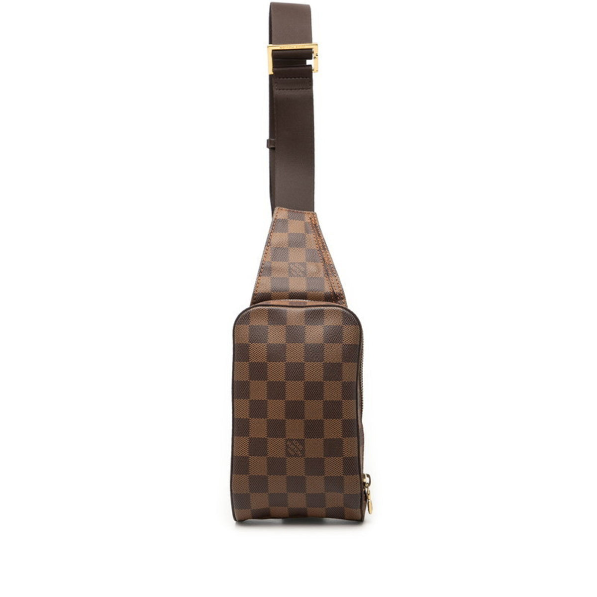 Louis Vuitton Brown Pvc Leather Shoulder Bag Sling Bag (Pre-Owned)