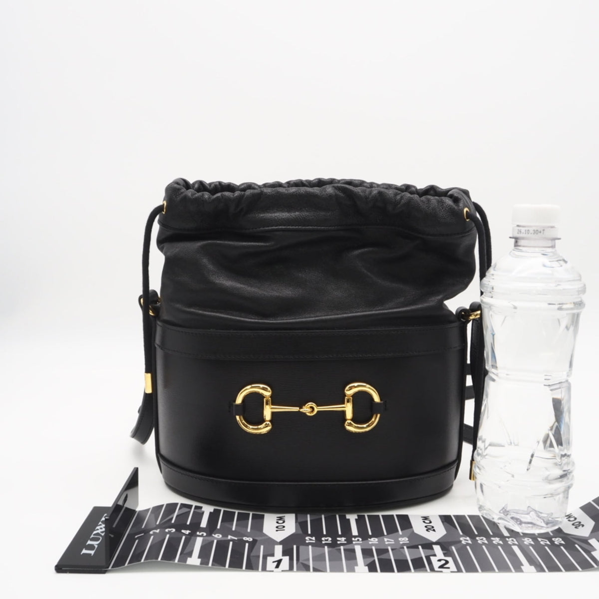 Gucci Horsebit Black Leather Shoulder Bag (Pre-Owned)