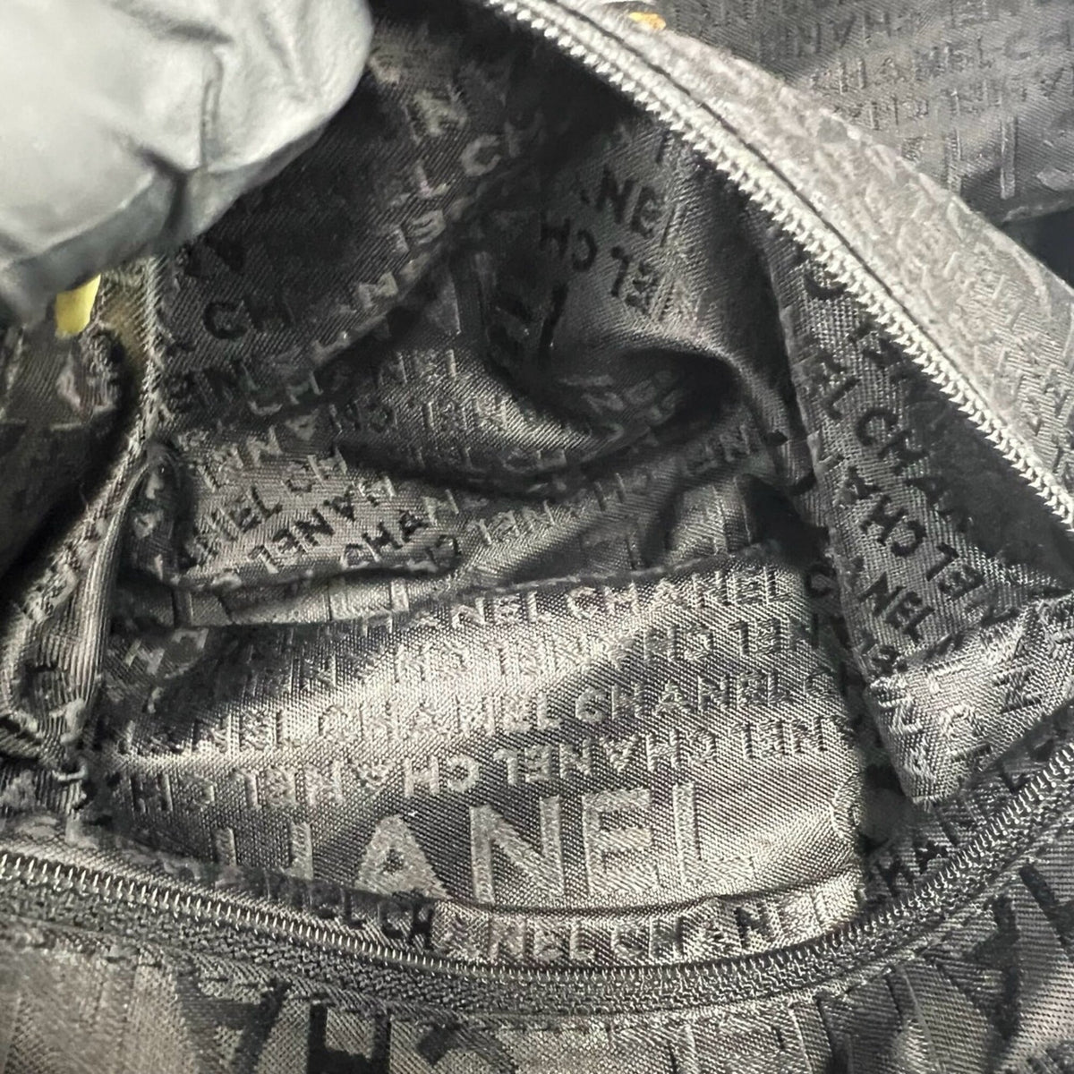 Chanel Black Leather Boston Bag Handbag (Pre-Owned)