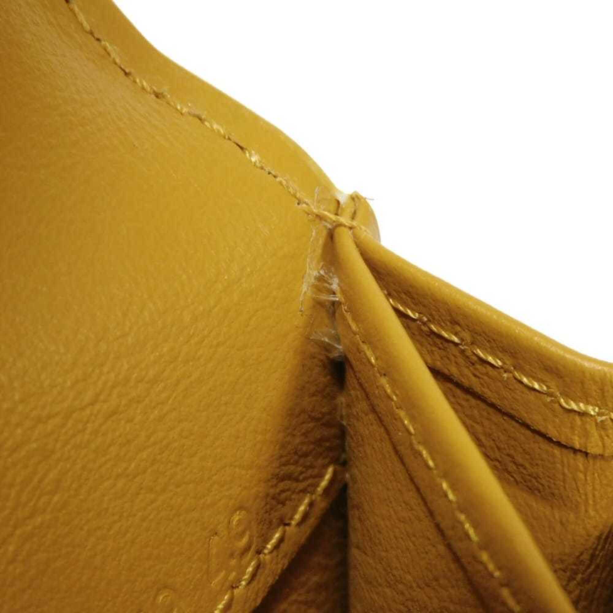 Tod's Mustard Yellow Leather Long Wallet (Bi-Fold) (Pre-Owned)