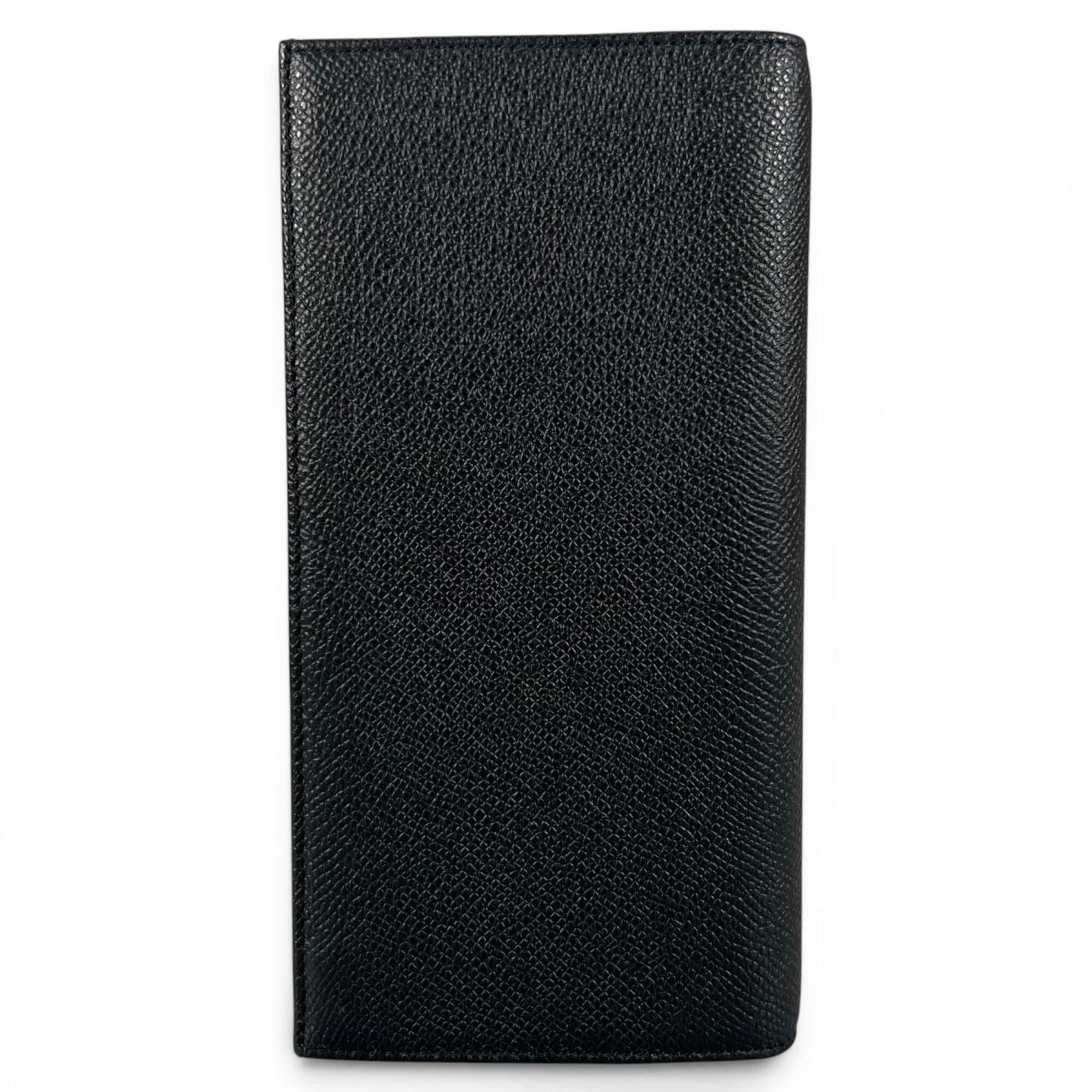 Bally Black Leather Long Wallet (Bi-Fold) (Pre-Owned)